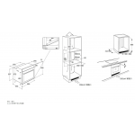WHIRLPOOL 惠而浦 W9OM2M2PBLAUS 73公升 嵌入式焗爐 - 智能食物探針，高溫自潔